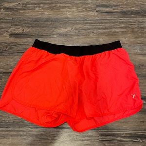 Womens neon coral swim shorts